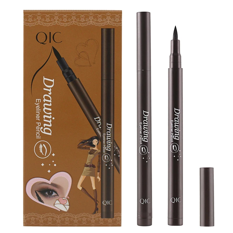 

QIC Hard Pen Quick Drying Makeup High Quality Liquid Black Eyeliner