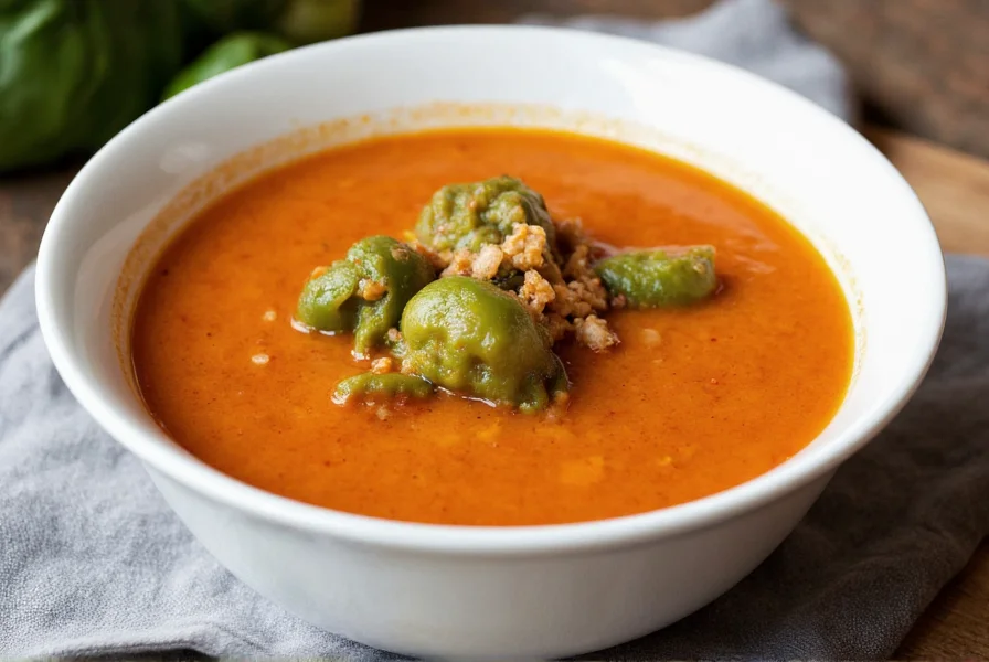 green stuffed pepper soup