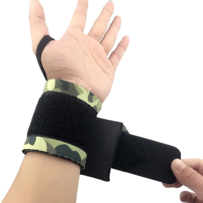 

Camouflage Neoprene Weightlifting Wrist Wrapping Support Fitness Sport Wristbands Powerlifting Wrist Protector, Customized color