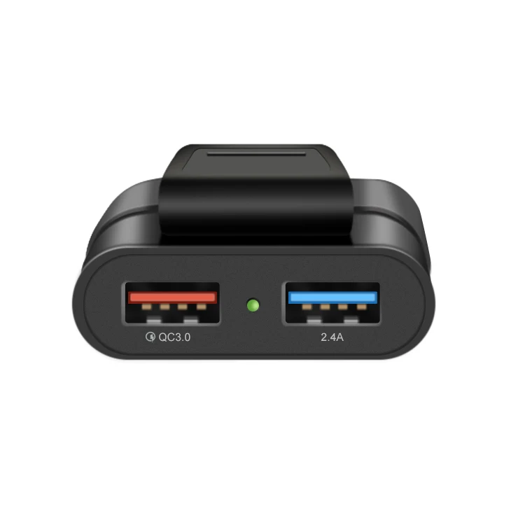 
Mobile phone 48W 7.3A 4 port usb car charger with cable for back 