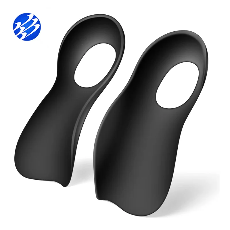 

Heel Spur Shoe Insoles Shock Absorption Pads Arch Orthopedic Insoles For Heel, White/ black