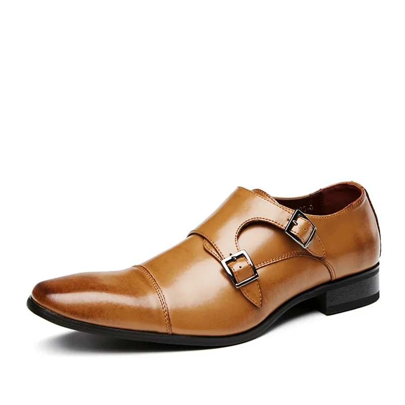 

In Stock Breathable Wholesale New Trend New Business Formal Leather Wedding Mens Casual Shoes