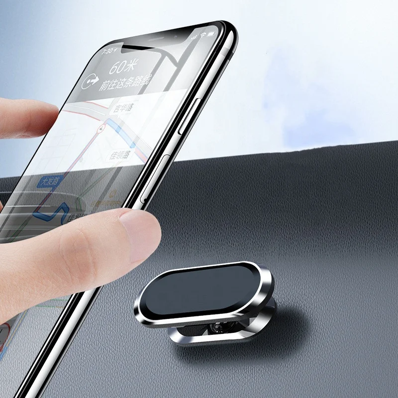

360 Degree Metal Magnetic Phone Holder Car Mini Magnet Car Phone Holder Mount Mobile Support Universal Stand For iPhone 11 Pro S