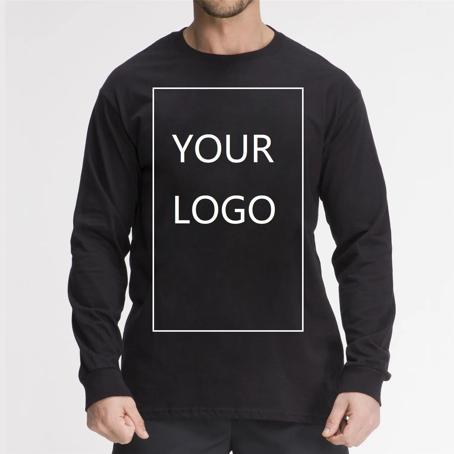 

customize graphic tee embroidery logo in bulk 100% cotton t-shirt wholesale men Printing tshirt custom long sleeve t shirt, Accept custom made color