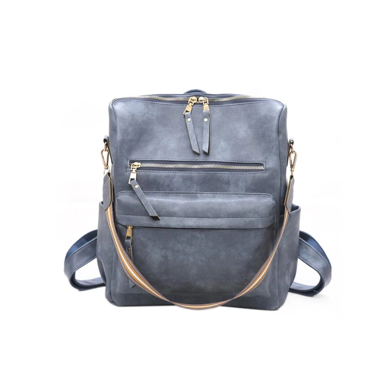 

Large Capacity Girls Backpack Bag Wholesale Waterproof PU Leather Backpacks Laptop Bag