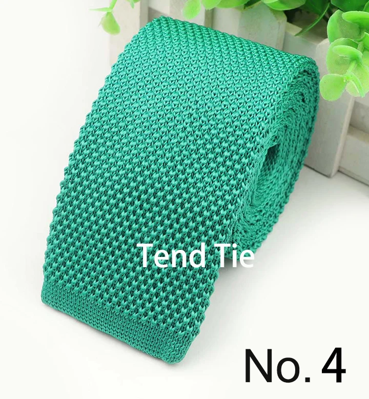 Mens Colorful Tie Knit Knitted Ties Necktie Cross Striped Solid Color