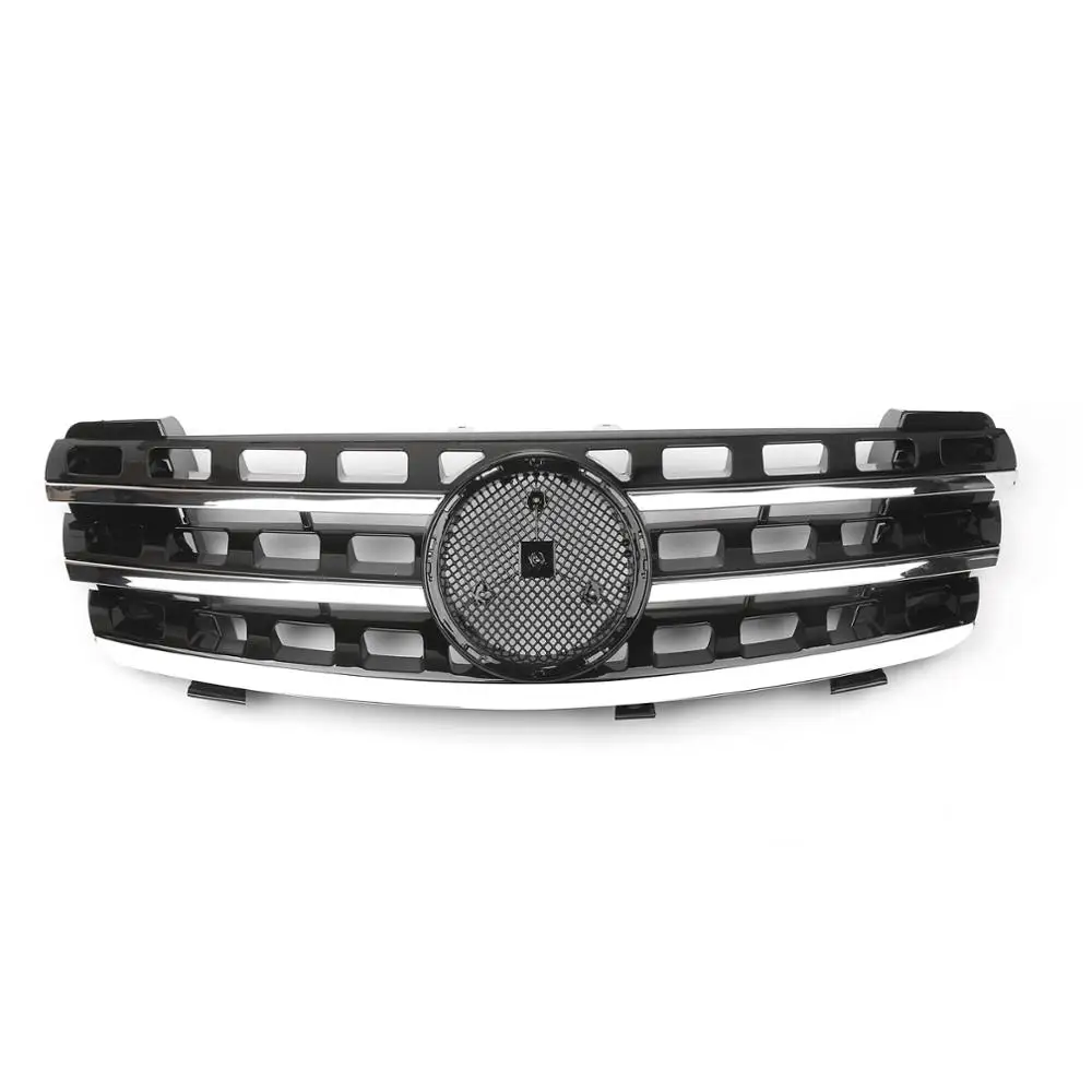 

Areyourshop Sports Front Grill Grilles for Mercedes-Benz ML Class W164 05 06 07 08 Black