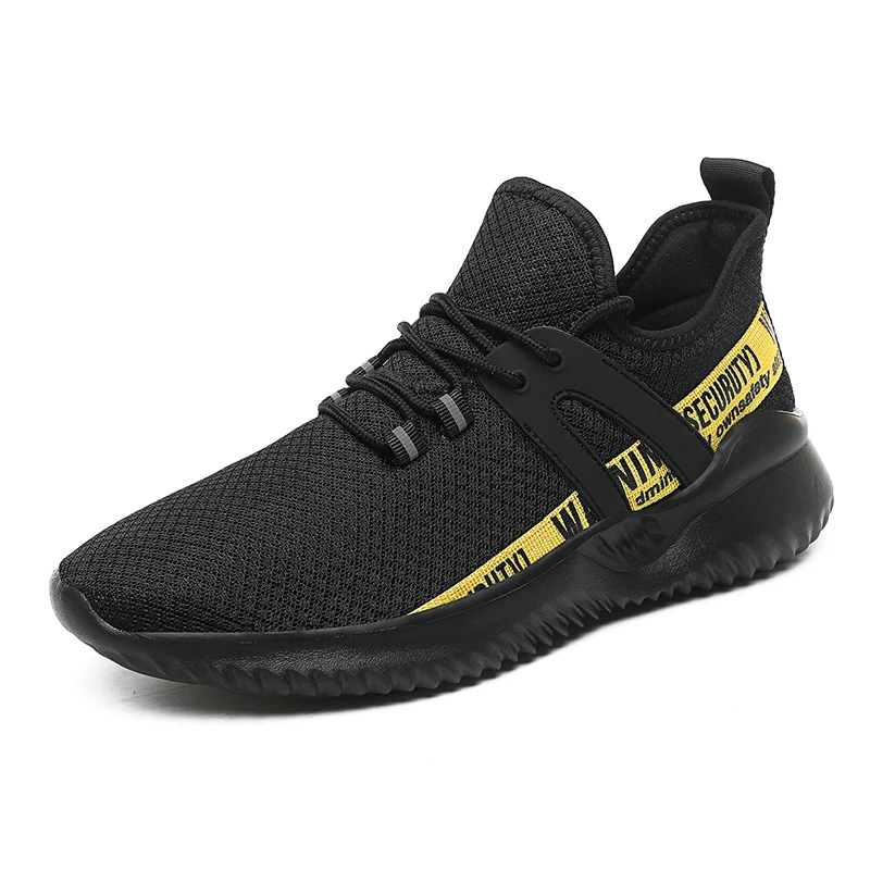 

Logo Custom Light Wight Men Sneakers Comfortable Flat Sole Sport Breathable Mesh Running Shoes