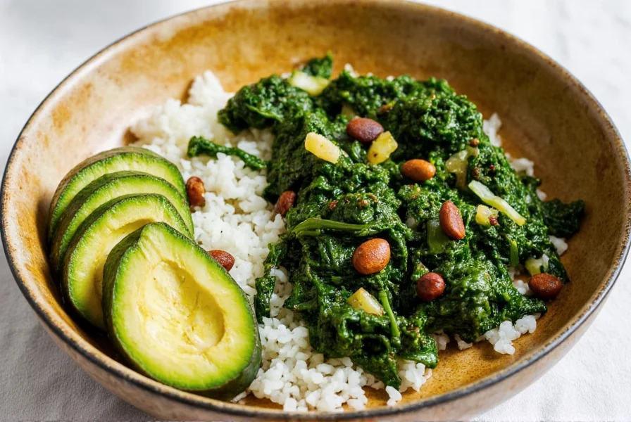 Collard greens dish