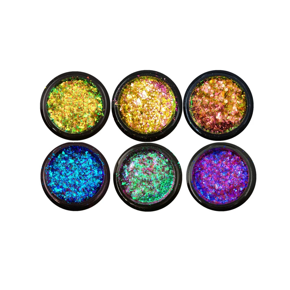 

8Colors High Purity Chameleon Eyeshadow Sequin Private Label Cosmetic Glitter Wholesale Metallic Eyeshadow Pigment Yunjin Powder