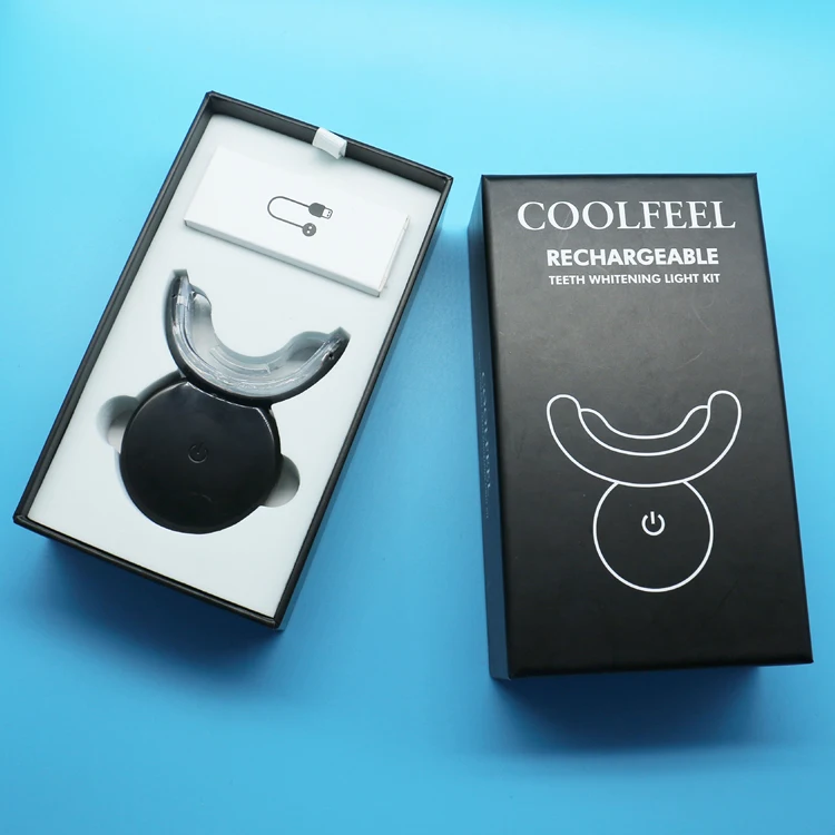 

Smart phone package custom label led light teeth whitening device kit