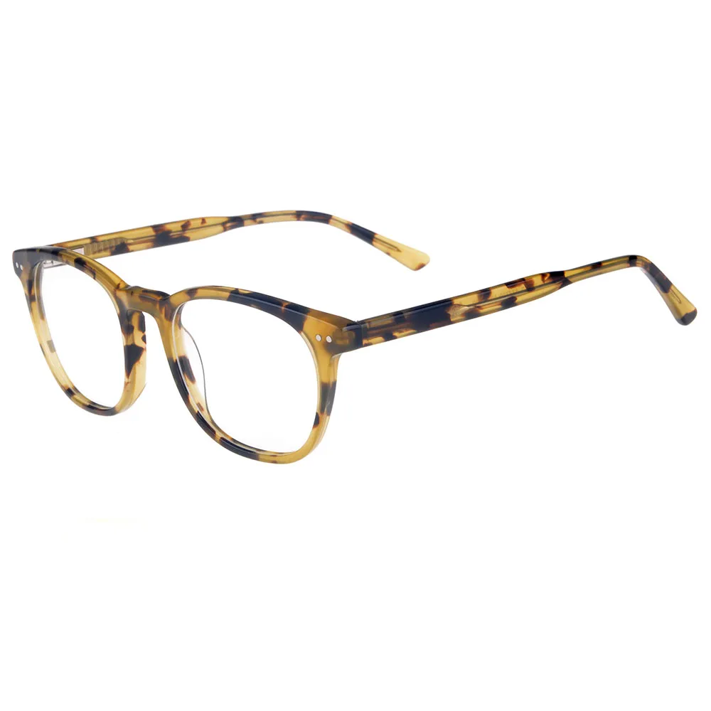 

Fashion square acetate optical yellow eyeglass frames