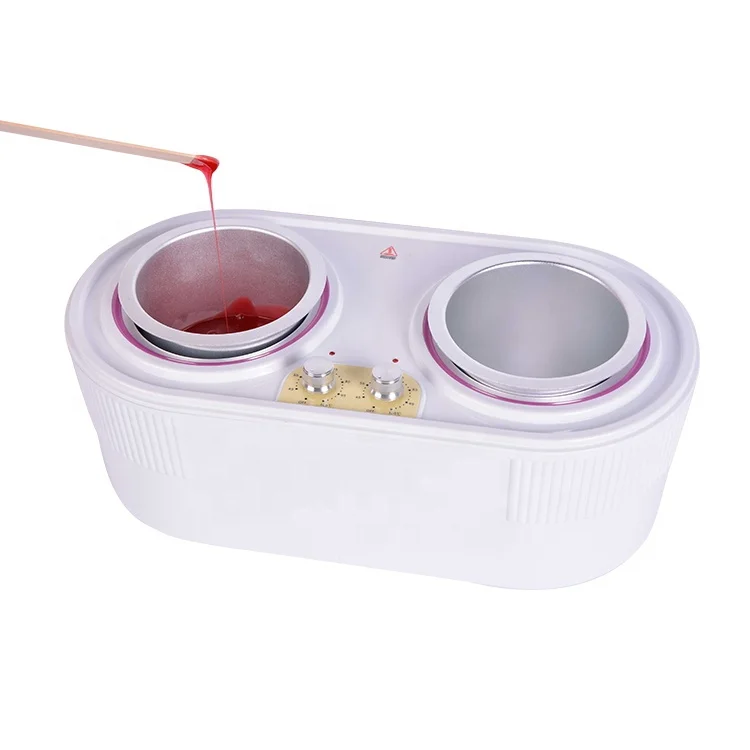 

450g,800g,double pot hair removal wax heater patent professional waxing kit, White