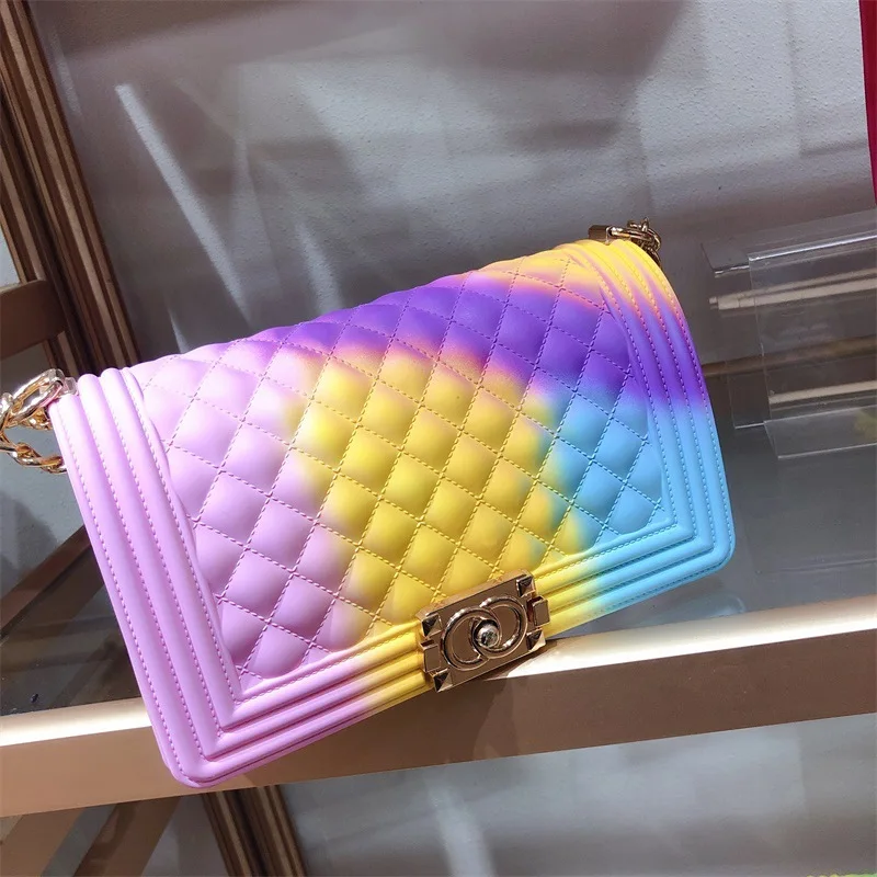 2020 Hot Sale Jelly Purses Rainbow Ladies Purse Candy Jelly Bag Silicon Pvc  Womens Hand Bags Colorful Handbags For Women - Buy Túi Xách,Ví,Phụ Nữ Túi  Xách Tay Product on 