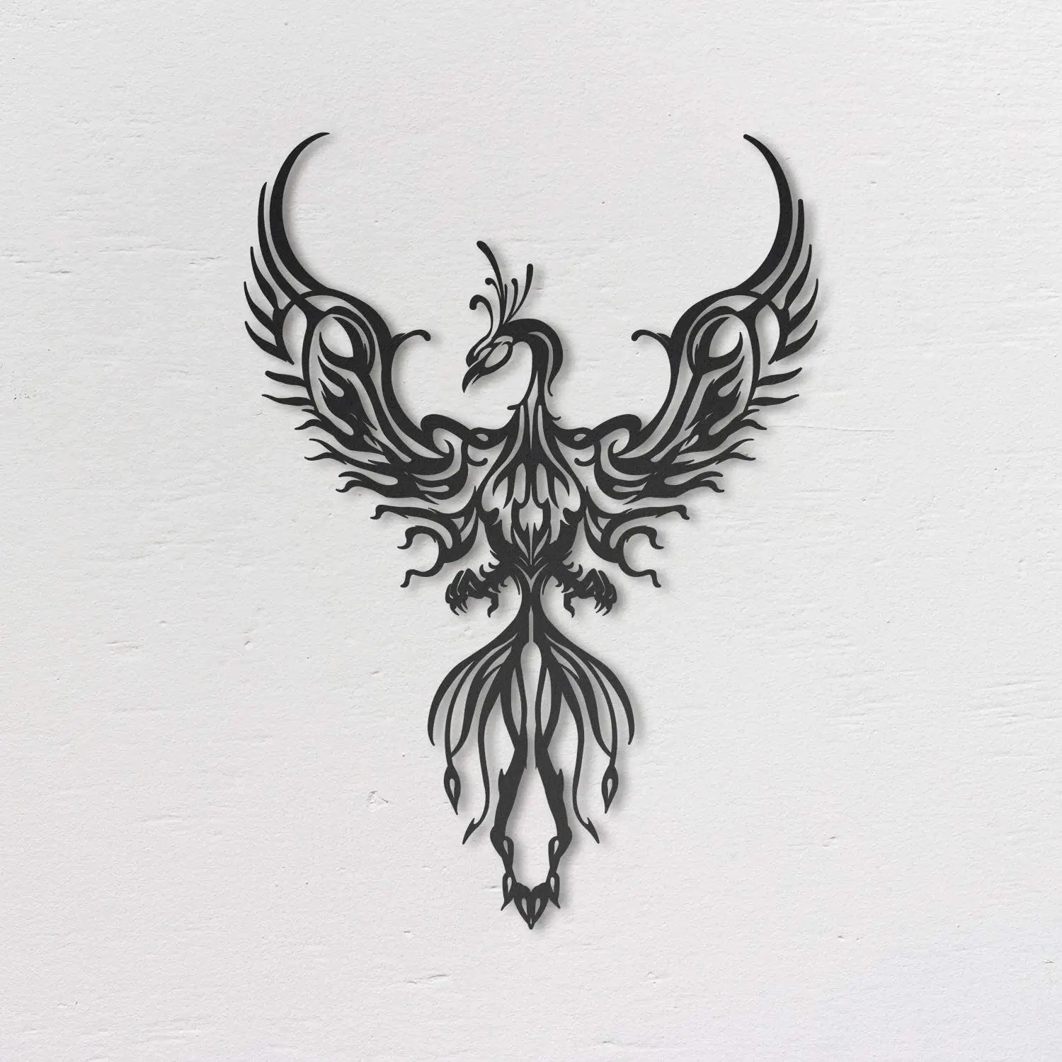 

Phoenix, Decorative Boho Art for Living Room, Bathroom, Kitchen, or Bedroom TY2353, Black