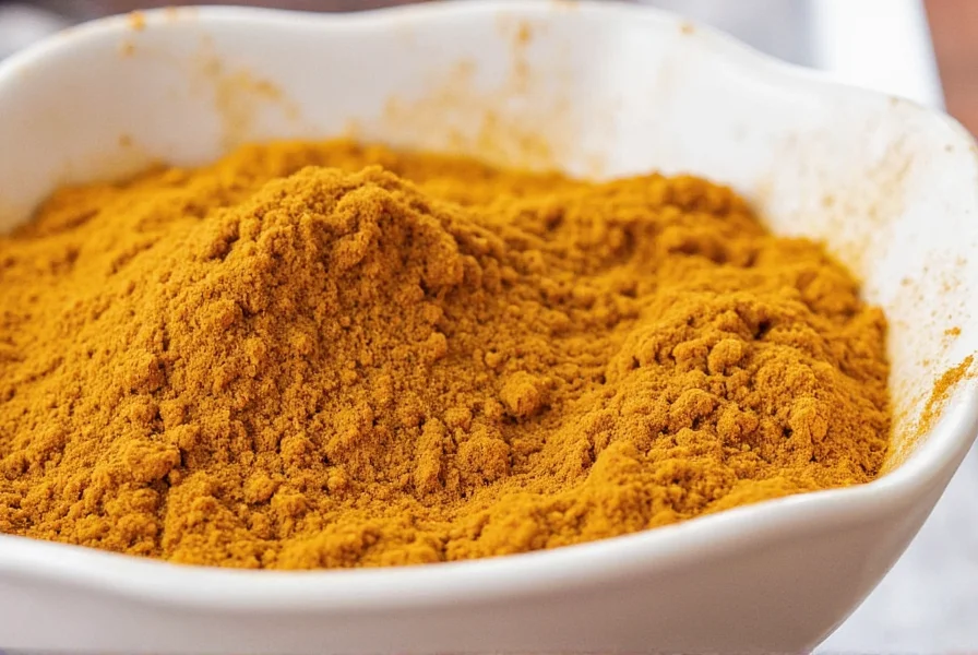 Glass jars of homemade curry powder with spice labels