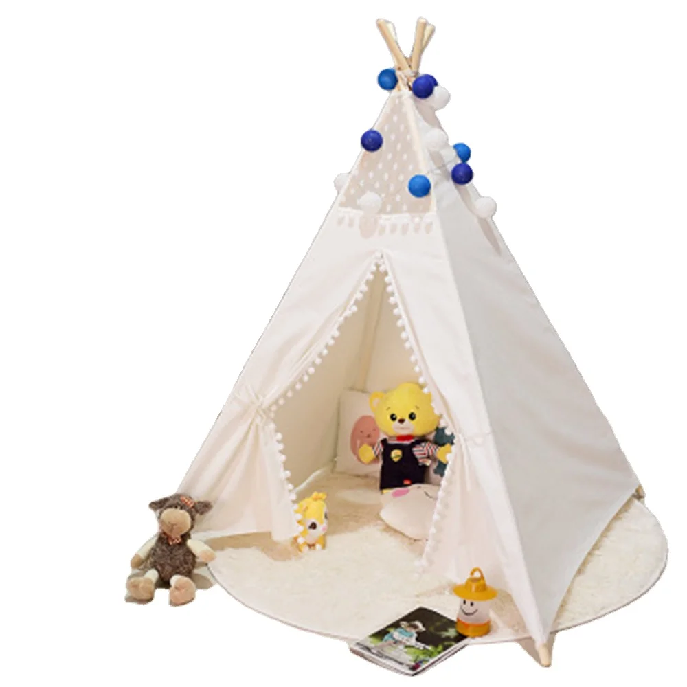 

FunFishing High Quality Beautiful Indian Tradition tee pee kids play house Canvas Children Teepee