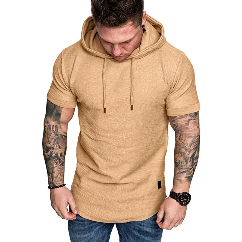 

tshirt hoodies wholesale high quality polyester sports t-shirt Short sleeve Hoodie