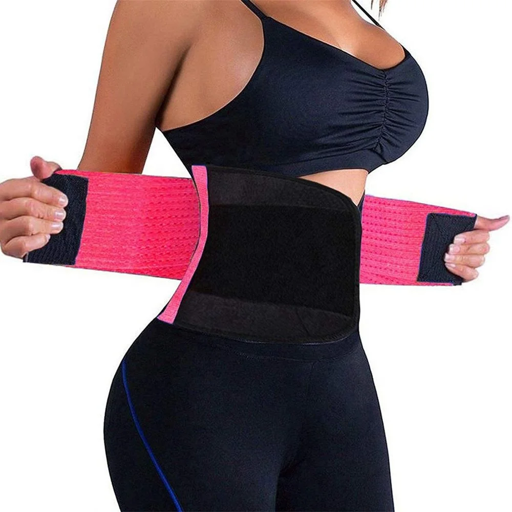 

Low MOQ Weight Loss Waist Support Exercise Slimming Sauna Latex Belt Sweat Trimmer Belt Private Label Waist Trainer for Women, 5 color or customized