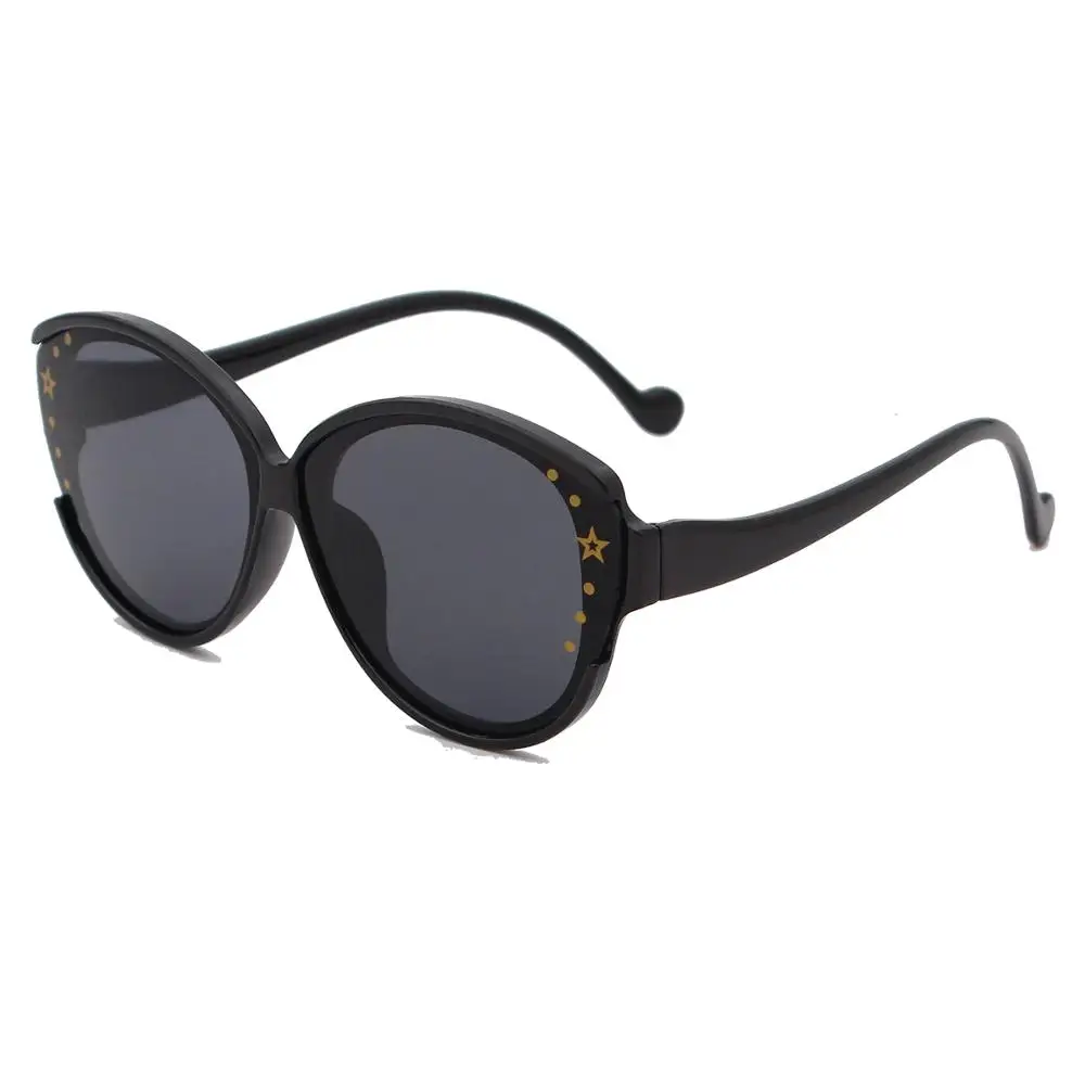

RENNES [RTS] 2020 New PC Fashion Pentagram Children's Cat Eye Sun glasses Boys Girls Ocean Sunglasses, Choose