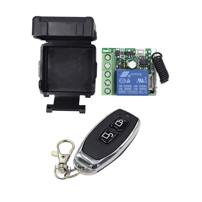 

SMG-801 DC 12V 1CH Relay Receiver Module control RF Transmitter 433Mhz Wireless lock unlock Remote Control ON OFF Switch 433.92