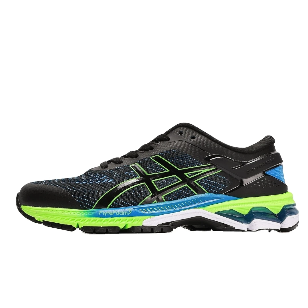 

ASICS K26 GEL-KAYANO 26 Blue Green Support Breathable Mesh Running Shoes Breathable In Summer Running Shoes