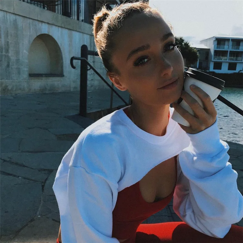 

Ladies' Blouses & Tops New Fashion Street Photography Irregular Solid Color Long Sleeve Blouse Women