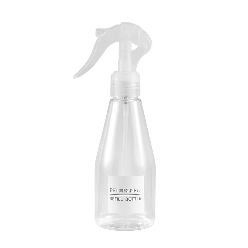 

Ningbo PET hand button bottles spray 200 ml plastic spray bottle for cosmetic water