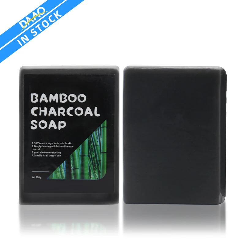 

IN STOCK Factory Wholesale Natural Organic Black Charcoal Soap Skin Care Deeply Cleaning Whitening Kojic Acid Soap