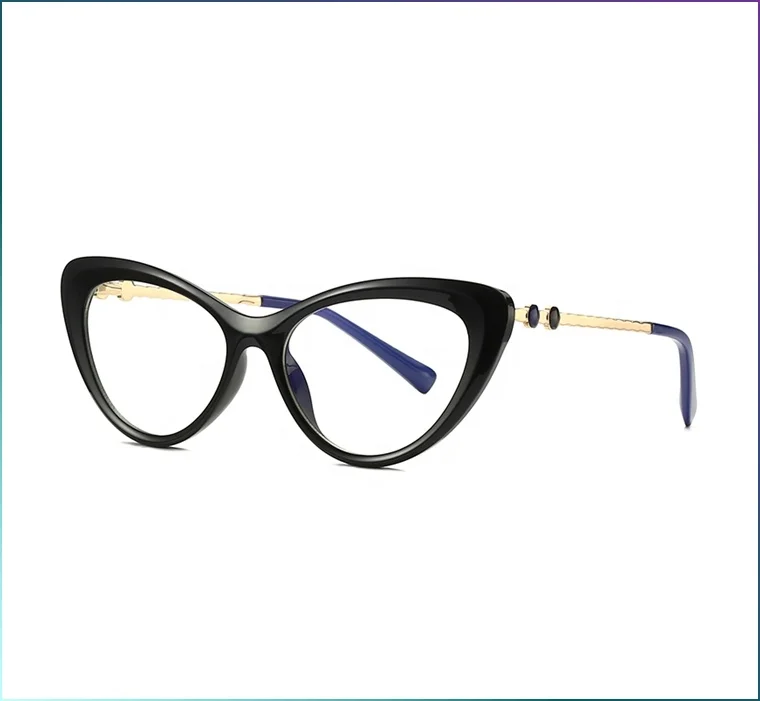 

Optifix absorbable Women Lightweight Eyeglasses Metal Leg anti Blue Light Glasses acuvue