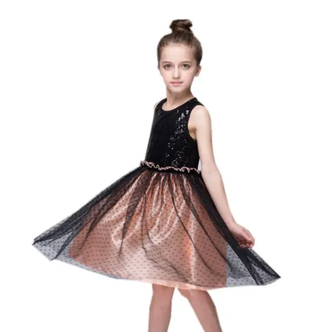 

CL0684A summer girl vest dress princess mesh dress children formal dresses, Picture