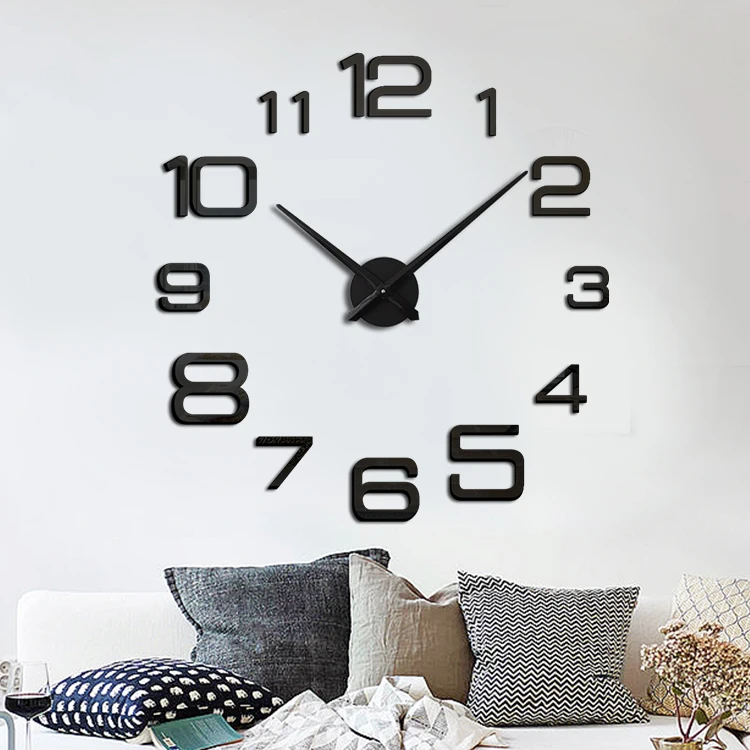 blik werkzaamheid noedels Hot Sale Diy Wand Klok Brief Digital Big Clock 3d Acrylic Large Wall Clocks  Home Decor - Buy Wand Klok,Large Wall Clocks Home Decor,Big Clock 3d  Product on Alibaba.com