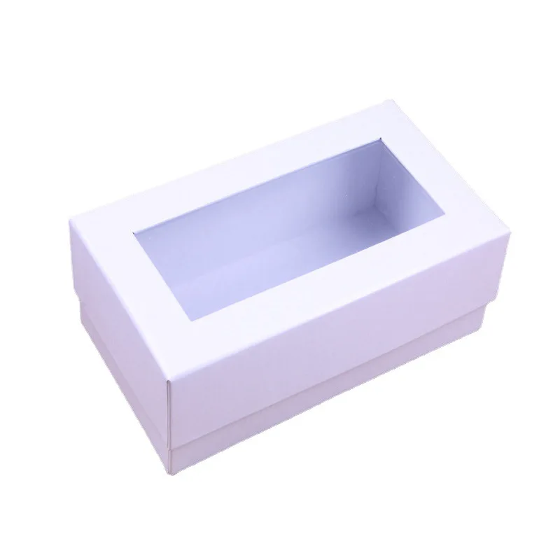 

ODM/OEM New Fashion Creative World Cover Window Box Custom Transparent Rectangular Packaging Gift Box, Pure color
