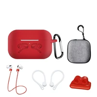 

Factory Sale 5 In 1 for Apple Airpods Accessories Set Full Protective Silicone Cover Case for Airpods Pro/3