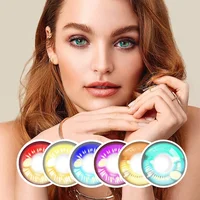 

Realcon Color Coscon 8 Colors Soft Disposable Silicone Hydrogel Contact Lenses Halloween Eyewear