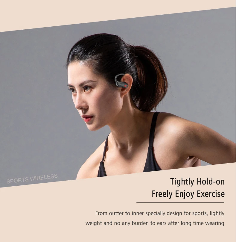 Power HBQ PRO TWS wireless earphones Bluetooth 5.0 earburds Stereo Sport headphones 950mah case Waterproof ear hook Headsets - ANKUX.COM