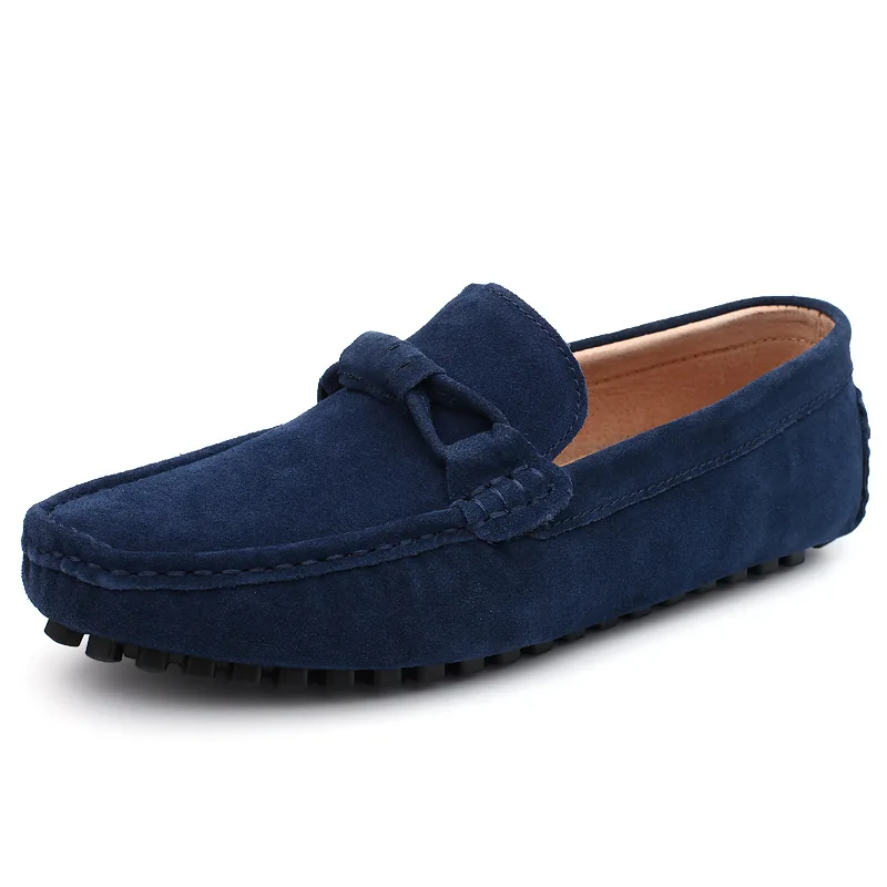 

China Manufacturer Custom Wholesale Leather Slippers for Men, Flat Moccasins Loafer Driving Shoes Men's Dress Shoes, As picture and also can make as your request