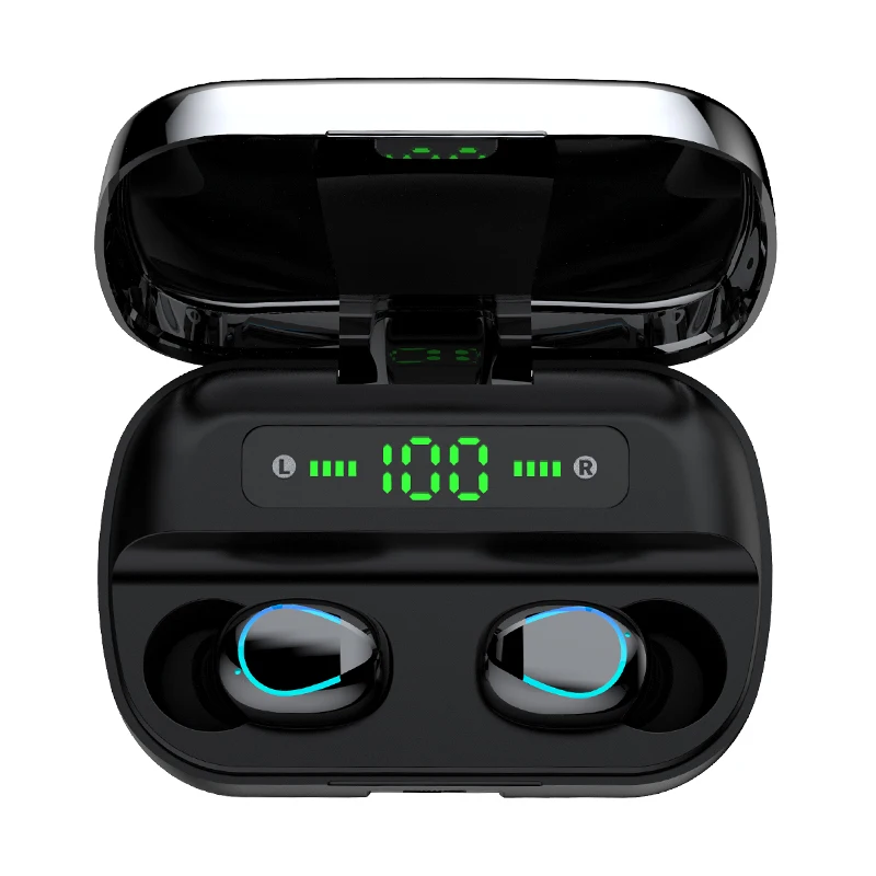 

TWS Bluetooths 5.0 true stereo Wireless Earphones In-Ear Mini Sports Earbud Waterproof Blueteeth Headset with Charging case