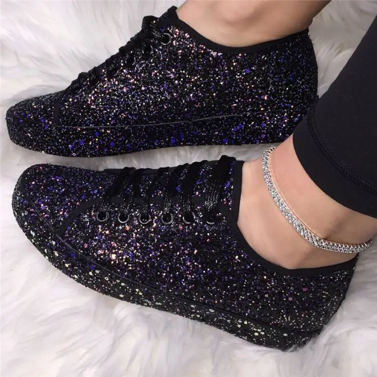 

new trend fashion diamond bling sandals shoes women flat shoes running sneakers, Pictured