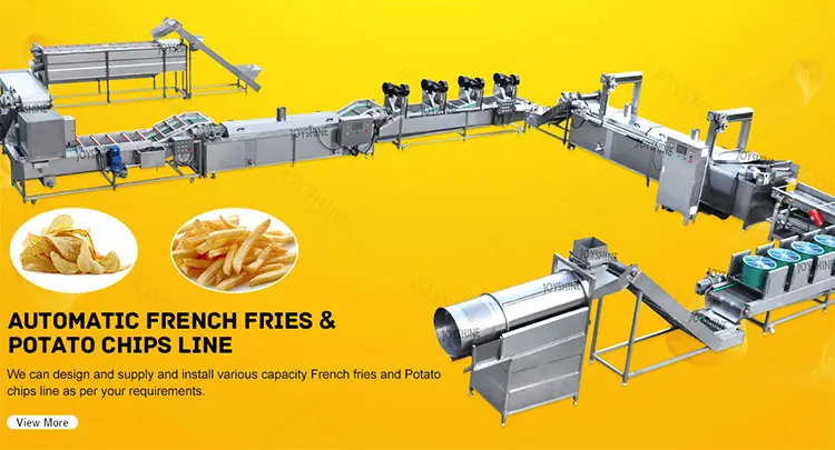 frozen french fries processing plant making machine