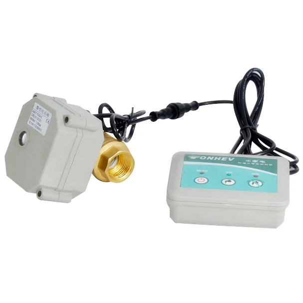 Wireless Sensor Electric Brass Ball Valve for Water Leak Detection Detector