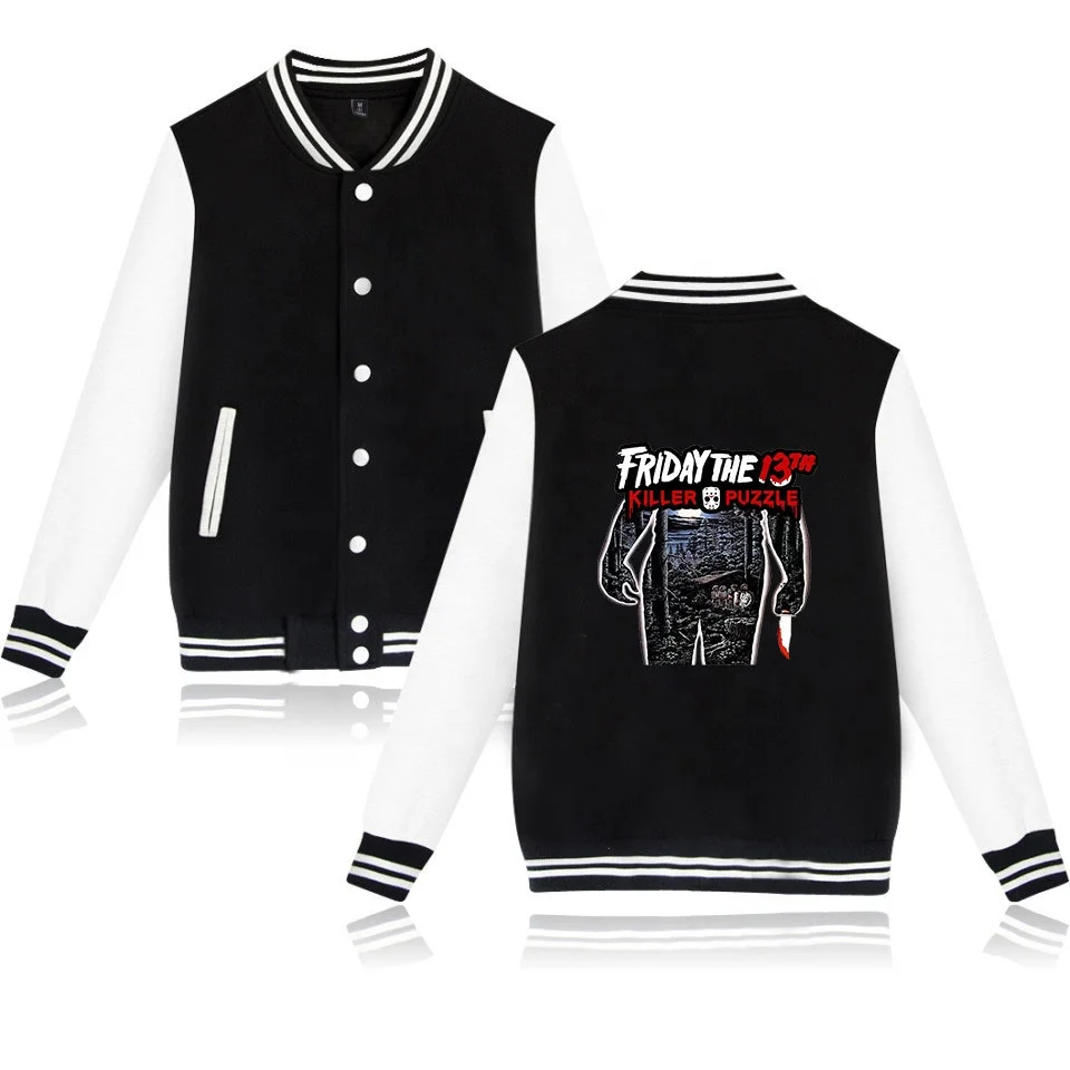 

New designs high quality printed friday the 13th the game hoodie jacket top sale printed jacket supplier from China, Csutomized