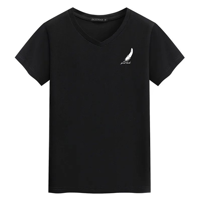 

V neck white graphic t shirts for men summer