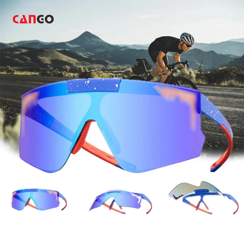 

2023 Sport Bike Bicycle Can be opened Eyewear High Quality Sunglasses Flat Top Windproof Polarized Sport sunglasses Man