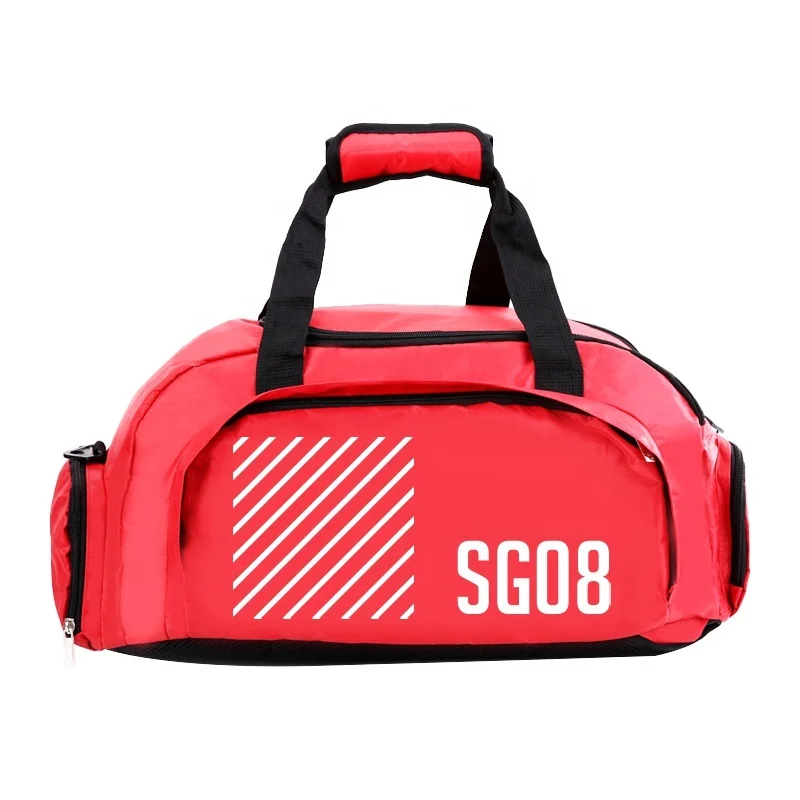 

SG8040 Wholesale Custom Mens Travel Bag Waterproof Duffel Backpack Sports Gym Bag with Shoe Compartment, Customized