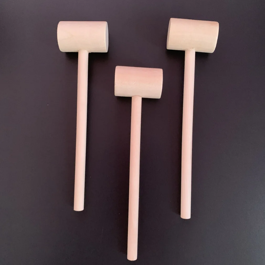 

DIY Chocolate Mold wooden hammers for cake tools, White