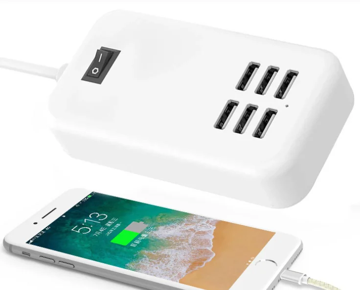 

DP US Multi-function charging 5V 30w 6USB charger for mobile phones