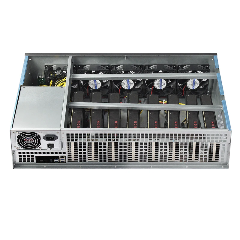 Computer Server case 8 GPU Case Wholeset Rack for 1080 2080TI 3080 ...