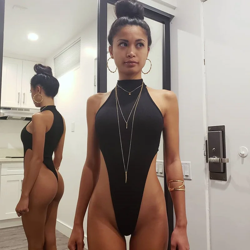 

Wholesale plus size high cut bodysuit sexy