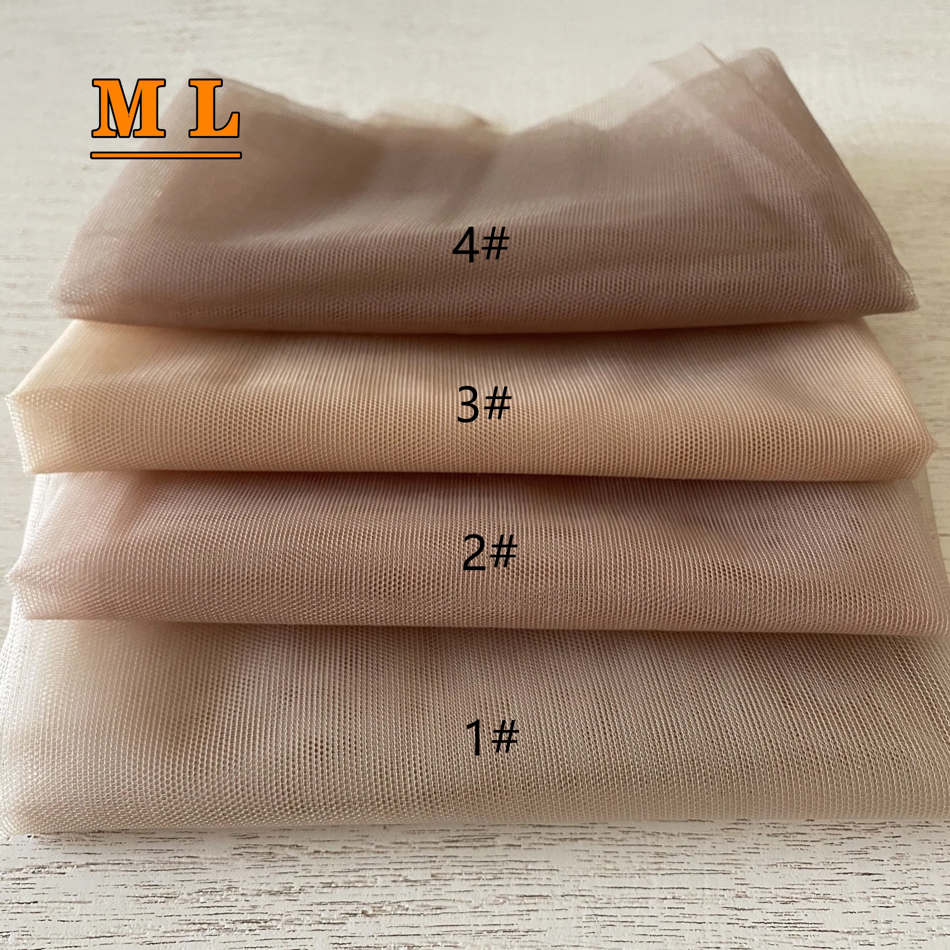 2026 1# Color HD Film Lace Korea Lace Net Fabric for Making Wigs Transparent Lace